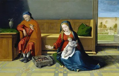 The Holy Family by Бенвенуто Тизи (Ил Гарафало), 1515 – 1520 — digital art print download