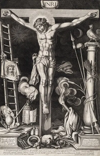 Crucifixion by Gerhard Altzenbach, 1614 – 1659 — digital art print download