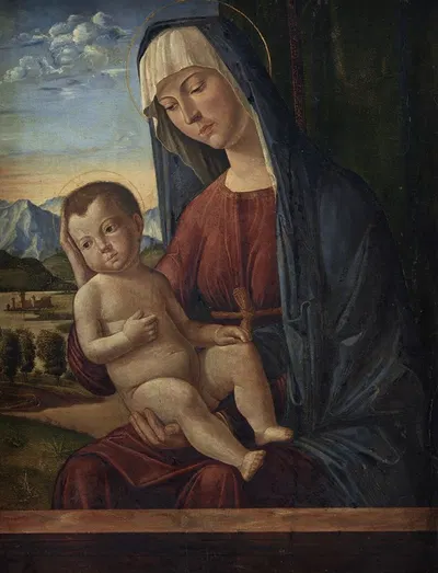 Madonna and Child by Giovanni Battista Cima da Conegliano, 1506 – 1512 — digital art print download
