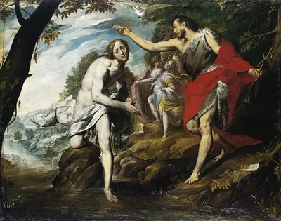 The Baptism of Christ by Giovanni Battista Crespi, 1601 — digital art print download