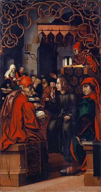 Christ among the Doctors by Hans Fries, 1512 — digital art print download