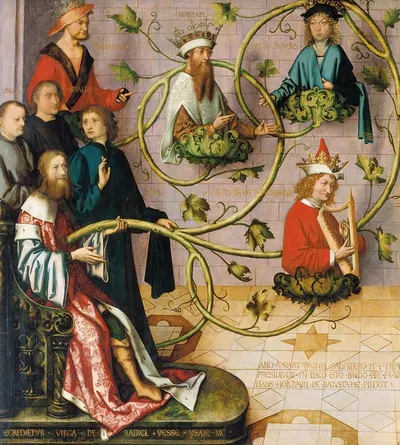 Tree of Jesse by Hans Holbein The Elder, 1501 — digital art print download