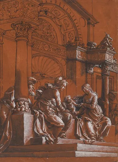 The Holy Family by Ганс Хольбейн Младший, 1519 — digital art print download