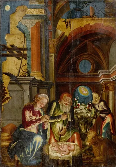 The Nativity by Hans Hug Kluber, 1562 — digital art print download