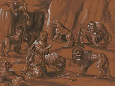 Daniel in der Löwengrube by Hans Hug Kluber — digital art print download