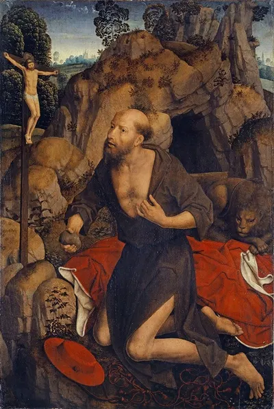 The Penitence of Saint Jerome by Ханс Мемлинг — digital art print download