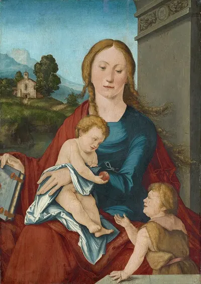 Virgin with Child and the Infant Saint John the Baptist by Ханс Леонард Шойфелайн, 1517 — digital art print download