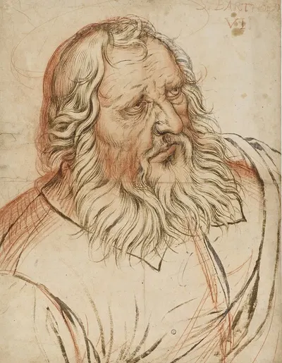 Der Apostel Bartholomäus by Hendrick Goltzius, 1585 — digital art print download