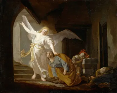 The Liberation of Saint Peter by Якоб Виллемсз. де Вет, 1660 — digital art print download