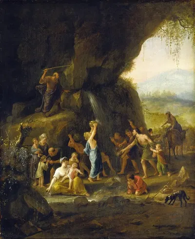 Moses Striking the Rock by Jan Steen — digital art print download