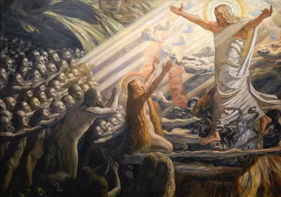 Christ in the Realm of the Dead by Joakim Skovgaard, 1890 - 1894 — digital art print download