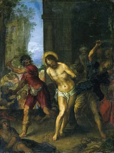 The Flagellation by Hans Rottenhammer, 1596 — digital art print download