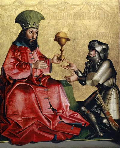Abraham before Melchizedek by Konrad Witz, 1435 — digital art print download