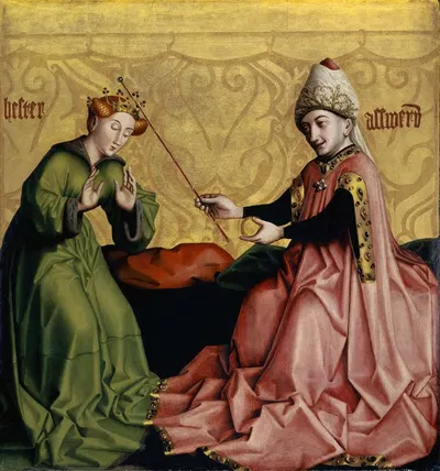 Esther before Ahasuerus by Konrad Witz, 1435 — digital art print download