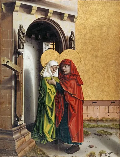 Joachim and Anne at the Golden Gate by Konrad Witz — digital art print download