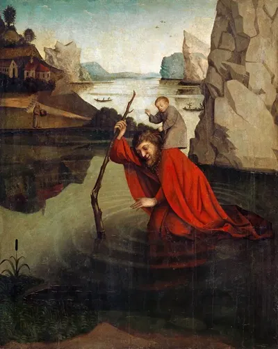 Saint Christopher by Konrad Witz, 1435 — digital art print download
