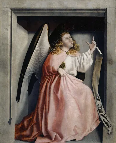 The Angel of the Annunciation by Konrad Witz, 1435 — digital art print download