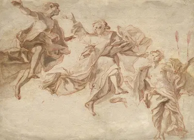 The Ascension of Christ by Cosmas Damian Asam, 1720 — digital art print download