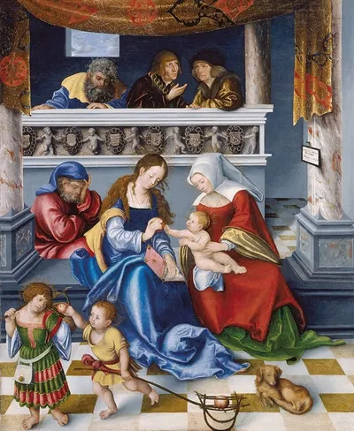 The Holy Kinship by Lucas Cranach the Elder, 1509 — digital art print download