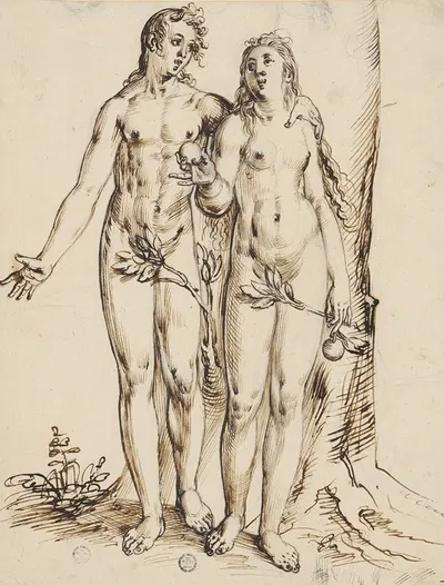 Adam und Eva by Niklaus Bock — digital art print download