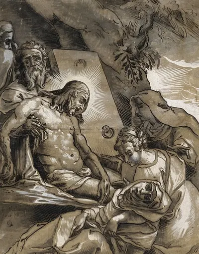 Grablegung Christi by Niklaus Bock, 1610 — digital art print download