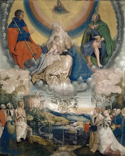 Saint Anne with the Virgin and Child, Saint James the Great and Saint Roch as Intercessors for Mankind Ridden by the Plague…