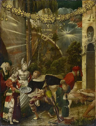 The Beheading of Saint John the Baptist by Niklaus Manuel, 1517 — digital art print download