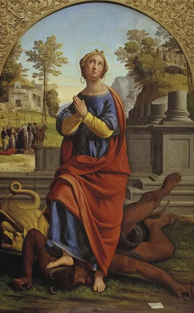 St Margaret by Ortolano, 1524 — digital art print download