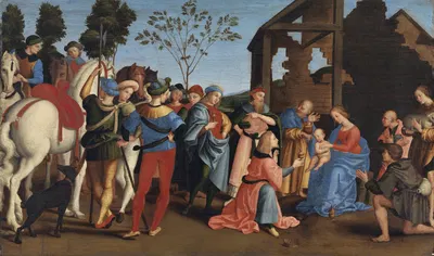The Adoration of the Kings by Raphael, 1500 – 1599 — digital art print download
