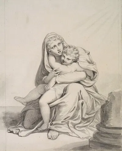 Madonna with Child by Ричард Косвэй, 1742 – 1821 — digital art print download