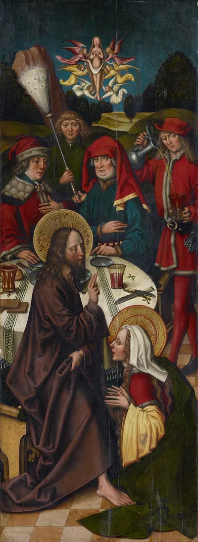 Christ in the House of Simon by Sigmund Holbein, 1495-1500 — digital art print download