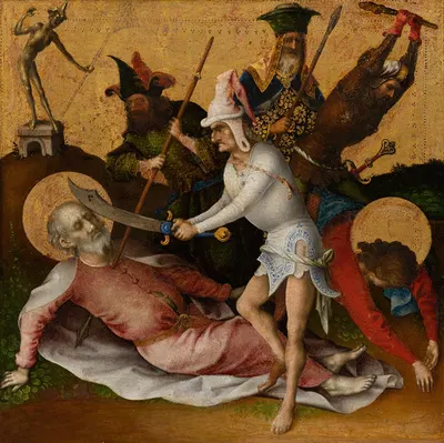 Martyrdom of St Simon and Judas by Stefan Lochner — digital art print download