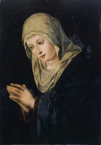 The Virgin in Adoration by Тиберий Доминикус Вохер — digital art print download