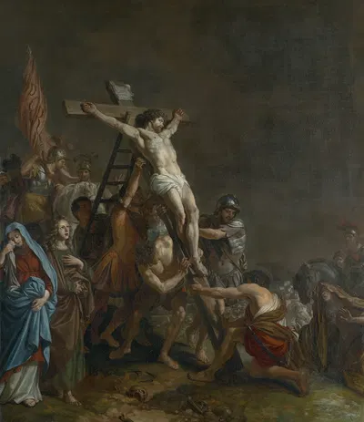 Raising of the Cross by Адриан Баккер, 1683 — digital art print download