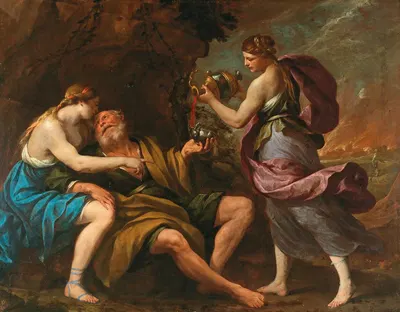 Lot and his daughters by Andrea Vaccaro — digital art print download