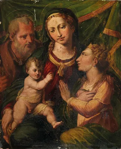 The Mystic Marriage of Saint Catherine by Biagio Pupini — digital art print download