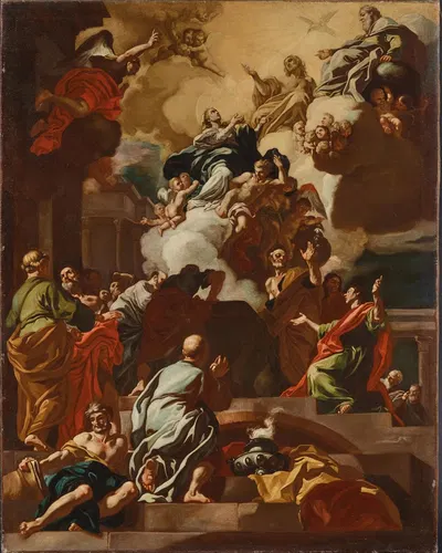 The Assumption of the Virgin by Circle of Francesco Solimena — digital art print download