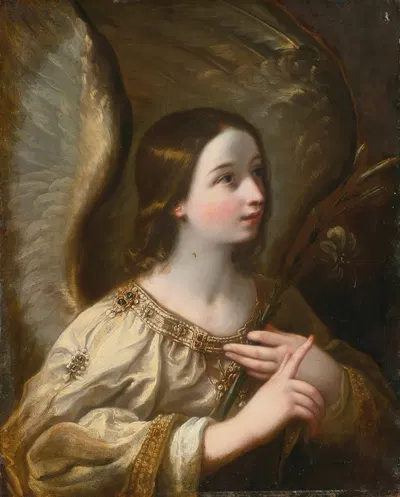 ANGEL OF THE ANNUNCIATION by Circle of Guido Reni — digital art print download