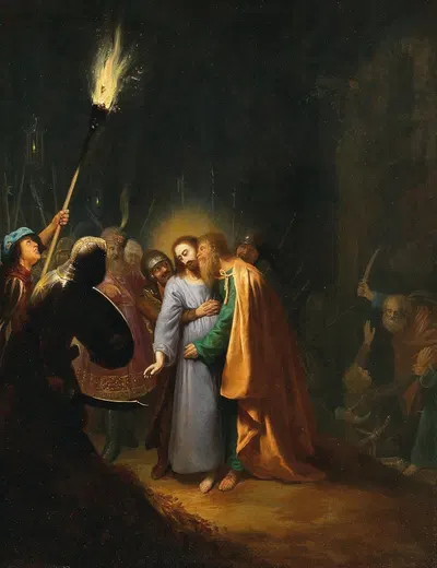 The Taking of Christ by Dirck Dircksz. van Santvoort — digital art print download
