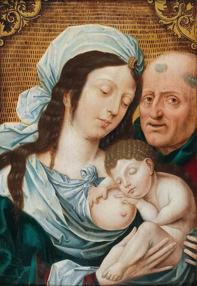 The Holy Family by Нидерландская школа — digital art print download