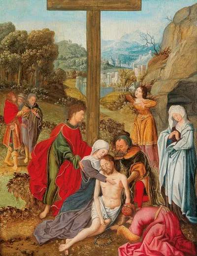 The Lamentation of Christ by Нидерландская школа — digital art print download