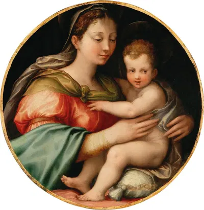 Madonna and Child by Флорентийская школа — digital art print download