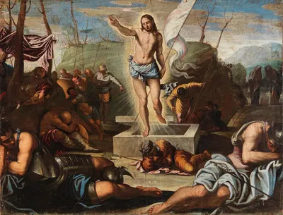 The Resurrection of Christ by Follower of Jacopo Tintoretto — digital art print download