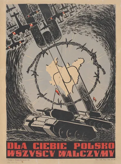 Dla ciebie Polsko wszyscy walczymy by Leopold Haar, 1944 — digital art print download