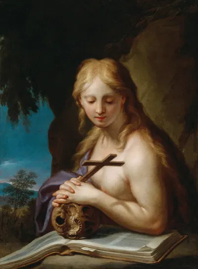 The penitent Magdalene by Франческо Тревизани — digital art print download