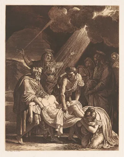 Christ Carried to the Tomb by Франсуа Ксавье Фабр, 1810 — digital art print download