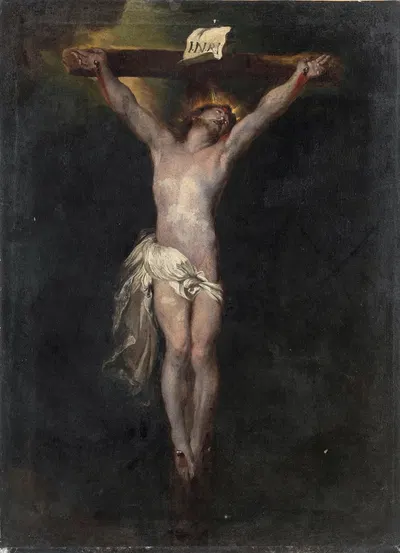 Christ on the Cross by Genoese School — digital art print download