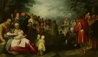 The Preaching of John the Baptist by Gerrit Pietersz, 1606 — digital art print download