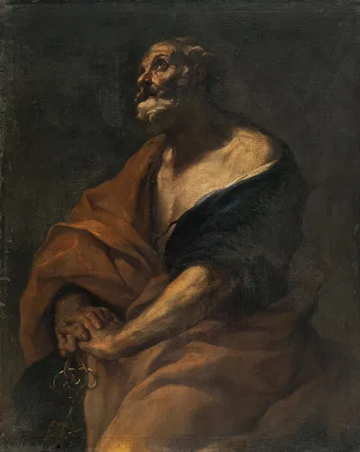 Saint Peter by Джованни Баттиста Бейнаски — digital art print download