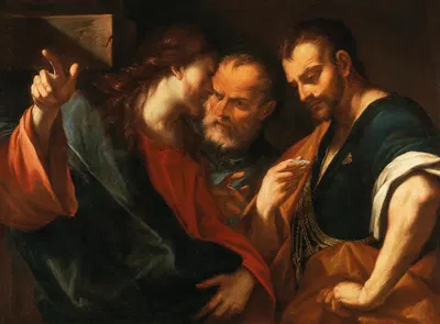 The Tribute Money by Giovanni Battista Beinaschi — digital art print download